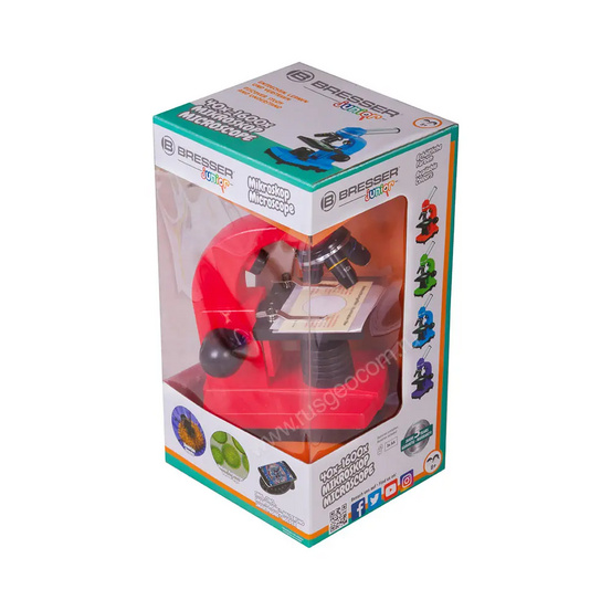 Микроскоп Bresser Junior Biolux SEL 40–1600x, красный