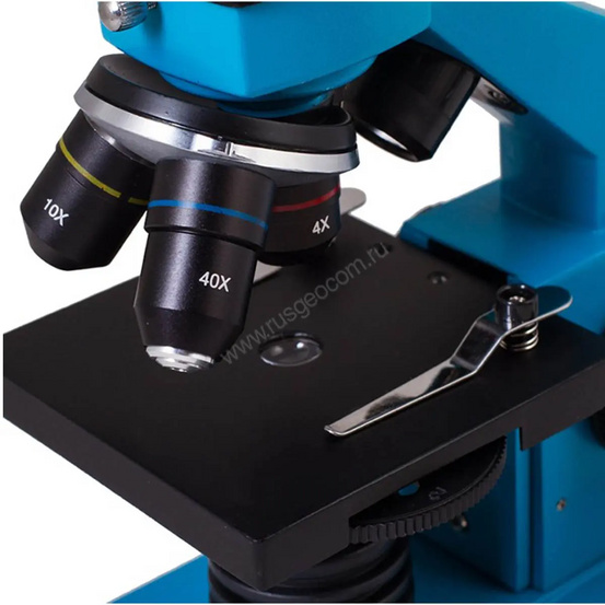 Микроскоп Levenhuk Rainbow 2L PLUS Azure (Лазурь)
