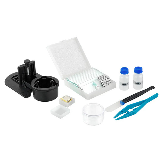 Микроскоп школьный Микромед Эврика 40x-320x инвертированный (фуксия)