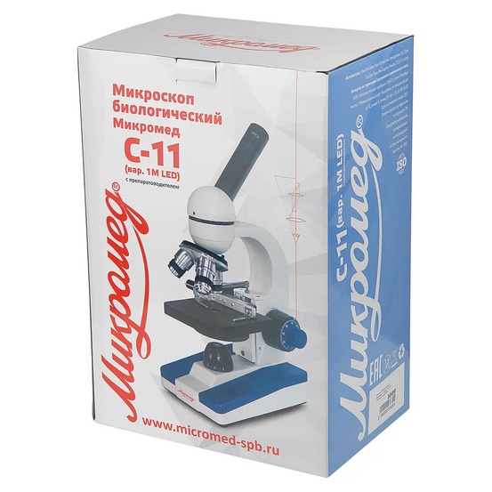 Микроскоп биологический Микромед С-11 (вар. 1М LED) с препаратоводителем