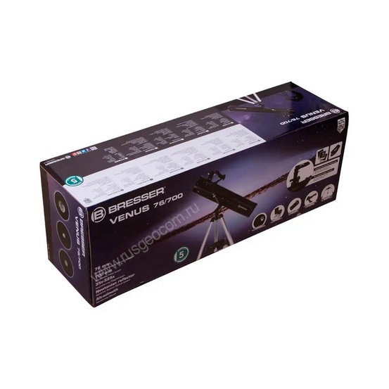 Телескоп Bresser Venus 76/700 AZ с адаптером для смартфона