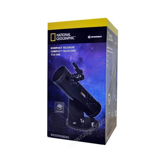 Телескоп Bresser National Geographic 114/500 на монтировке Добсона