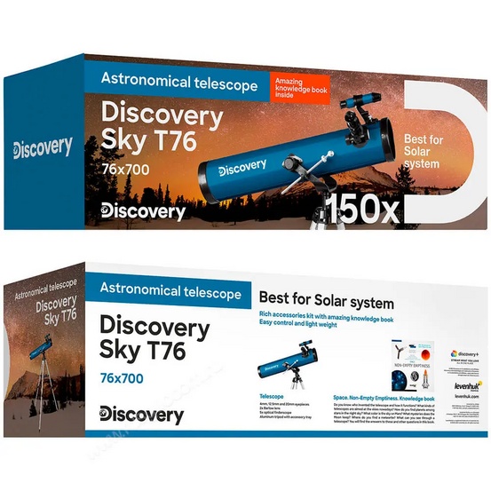 Телескоп Discovery Sky T76 с книгой