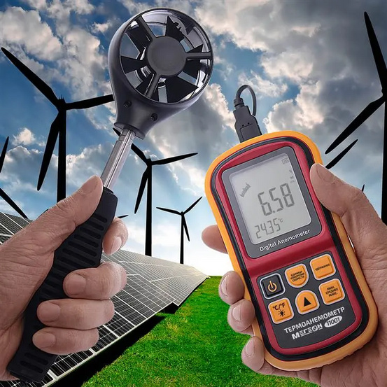 Термоанемометр с телескопическим зондом МЕГЕОН 11001