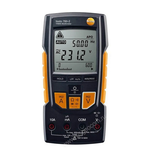 Комплект Testo 330-1 LL NOx с мультиметром Testo 760-2