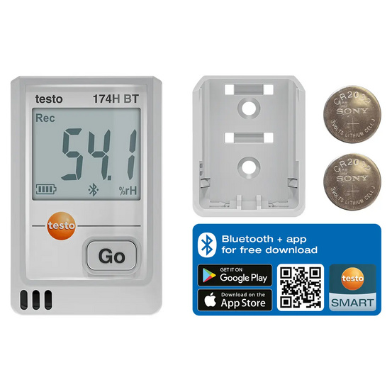 Логгер Testo 174 H BT Bluetooth белый