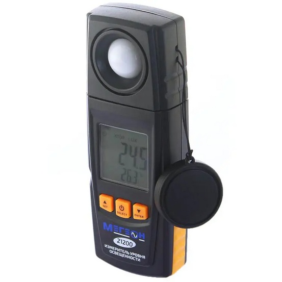 Цифровой измеритель освещенности (Люксметр) МЕГЕОН 21200