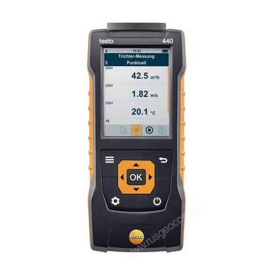 Комплект Testo 440 с Bluetooth-зондом CO2 и кейсом