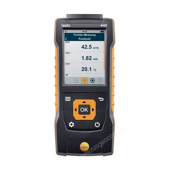 Комплект Testo 440 с Bluetooth-крыльчаткой 100 мм и кейсом