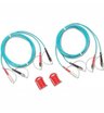Fluke Networks NFK2-DPLX-FC, 2 дуплексных многомодовых тестовых шнура 50 мкм с разъемами FC