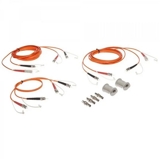 Fluke Networks NFK1-DPLX-ST3, комплект из трех эталонных многомодовых перемычек для кабелей 62,5 мкм с коннекторами ST