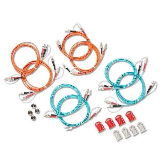 Fluke Networks NFB1/2-LC/ST, набор многомодовых тестовых шнуров ( 62.5/125 и  50/125) с LC и ST разъемами