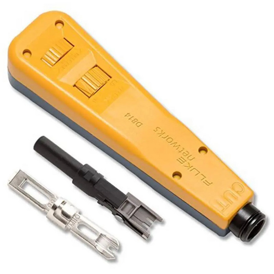 Fluke Networks 10055503, инструмент для набивки кросса D814 с лезвием BIX и Eversharp 66/110