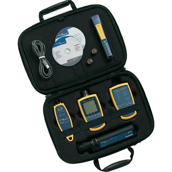Fluke Networks FTK1300, набор для тестирования ВОЛС (850/1300 нм) с микроскопом FT120, VFL и аксессуарами
