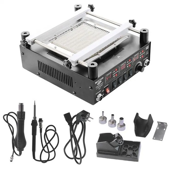 Цифровая паяльная станция 3 в 1 МЕГЕОН 00363