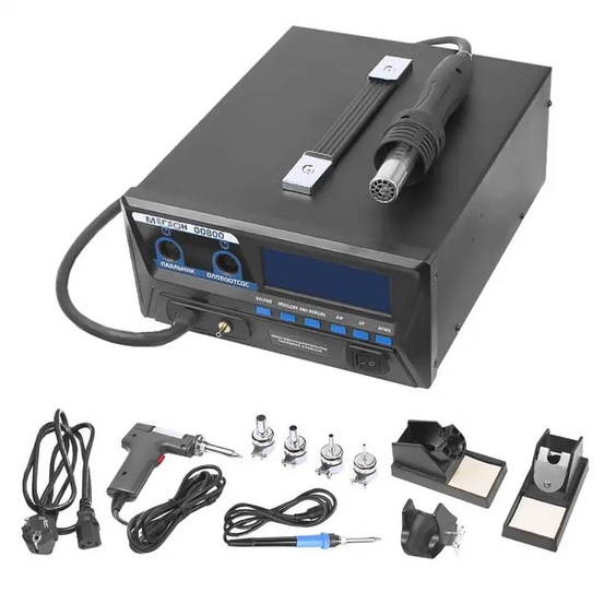 Многофункциональная паяльная станция МЕГЕОН 00800