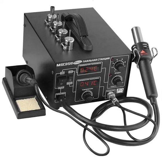 Комбинированная паяльная станция МЕГЕОН 00522