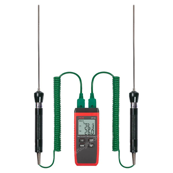 Термометр RGK CT-12 с погружными зондами температуры TR-10W с поверкой