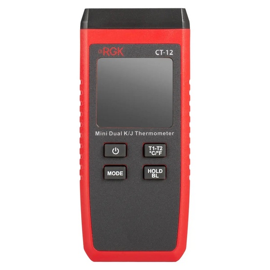 Термометр RGK CT-12 с погружным зондом температуры TR-10W и поверхностным зондом TR-10S с поверкой