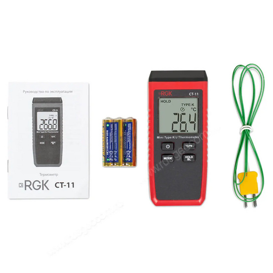 Термометр RGK CT-11 с поверхностным зондом TR-10S
