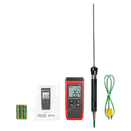 Термометр RGK CT-11 с погружным зондом температуры TR-10W