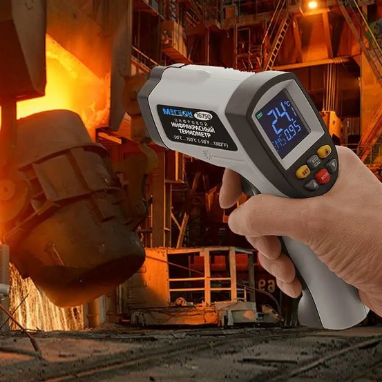 Инфракрасный измеритель температуры с цветным дисплеем МЕГЕОН 16750