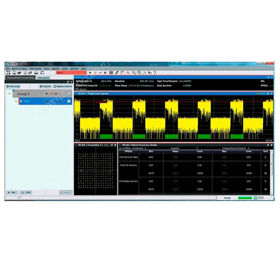 Измерения стандарта IEEE 802.11n Rohde&Schwarz VSE-K91N для анализаторов спектра и сигналов