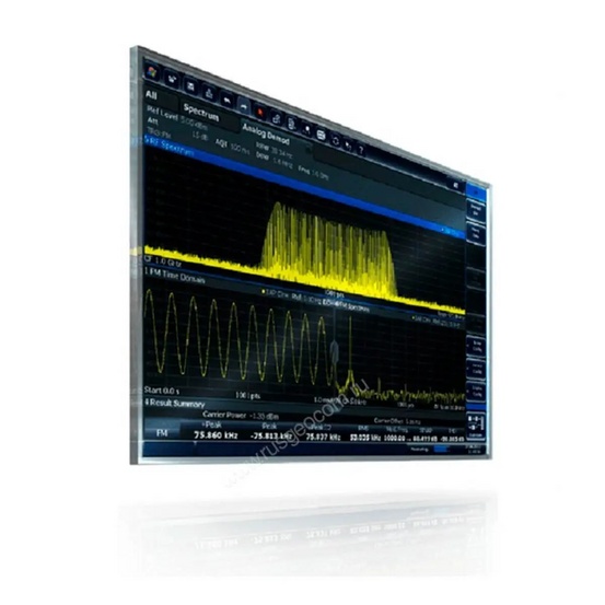 Анализ аналоговой модуляции АМ/ЧМ/ФМ Rohde&Schwarz FSW-K7 для анализаторов спектра и сигналов