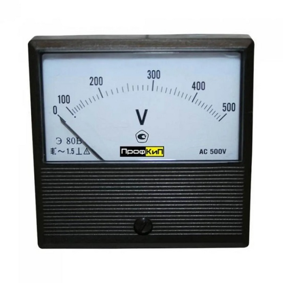 Вольтметр щитовой переменного тока ПрофКиП Э80В (500 В)