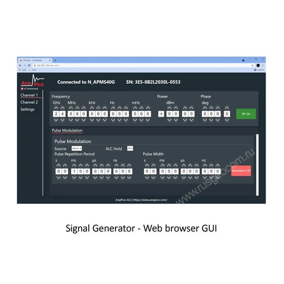 Генератор сигналов AnaPico RFSU6 6 ГГЦ