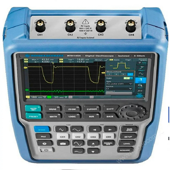 Портативный осциллограф Rohde Schwarz RTH1002 PLUS, 2 канала, 200 МГц, мультиметр, изолированные входы, беспроводной доступ
