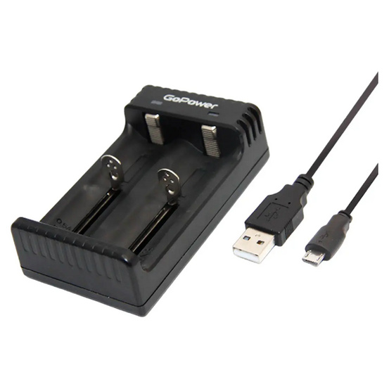 Зарядное устройство для аккумуляторов GoPower LiCharger 4 (Ni-MH, Ni-Cd, Li-ion) 2 слота