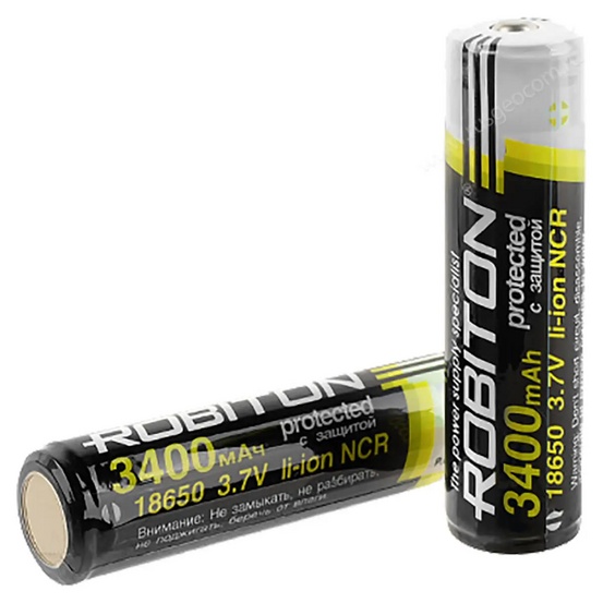 Аккумулятор ROBITON Li-NCR3400-18650