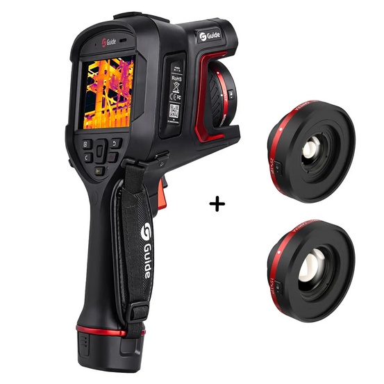 Тепловизор Guide H3 с поверкой в комплекте с телеобъективом 15° x 11° и высокотемпературным объективом