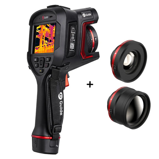 Тепловизор Guide H3 с поверкой в комплекте с двумя телеобъективами 15° x 11° и 7° x 5°
