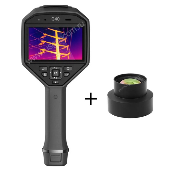 Тепловизор HIKMICRO G40 в комплекте с дополнительным объективом HM-G605-LENS