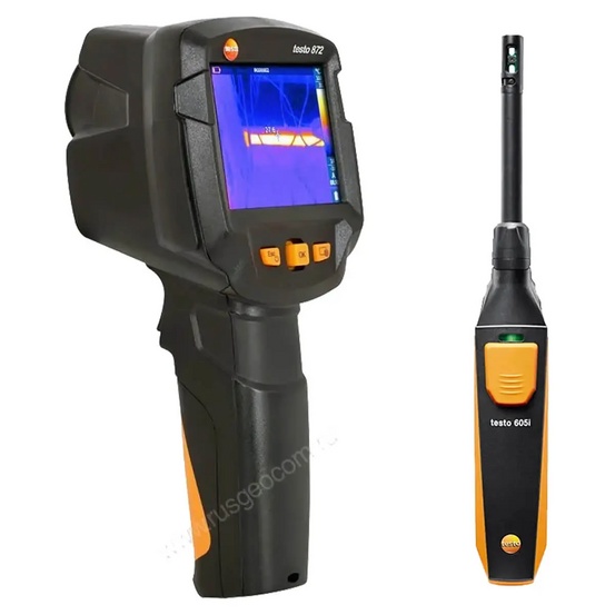 Комплект тепловизора Testo 872 и смарт-зонда термогигрометра Testo 605i