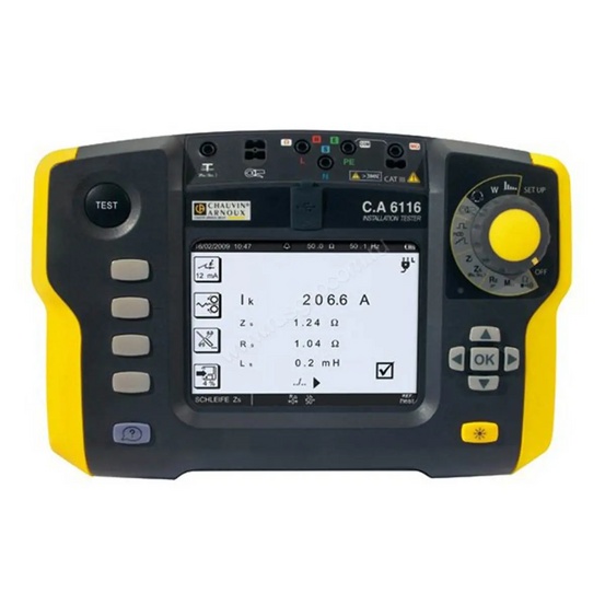 Измеритель параметров безопасности и электроустановок Chauvin Arnoux C.A 6116