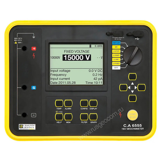 Измеритель сопротивления изоляции Chauvin Arnoux C.A 6555
