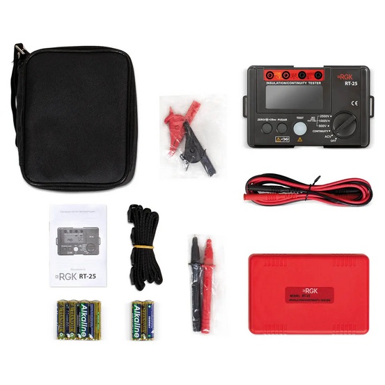 Цифровой мегаомметр RGK RT-25