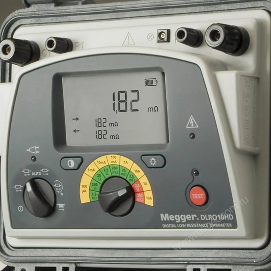 Микроомметр Megger DLRO10HD с зажимами