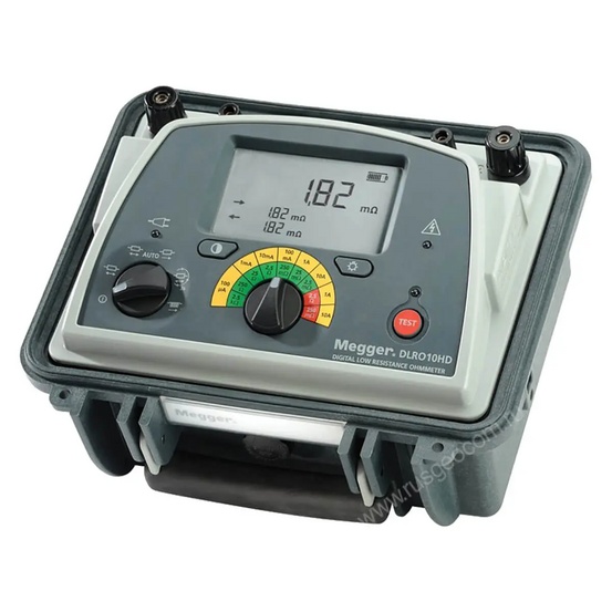 Микроомметр Megger DLRO10HD с зажимами