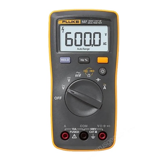 Комплект - мультиметр Fluke 107 с фонарем на головной убор Fluke L205