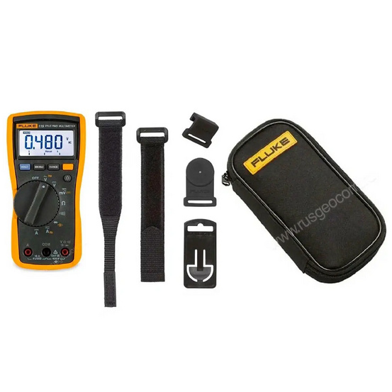 Комплект Fluke 115/C50/TPAK - мультиметр Fluke 115, футляр C50 и подвесной набор TPAK