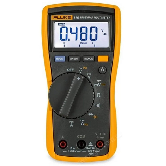 Комплект Fluke 115/C50/TPAK - мультиметр Fluke 115, футляр C50 и подвесной набор TPAK