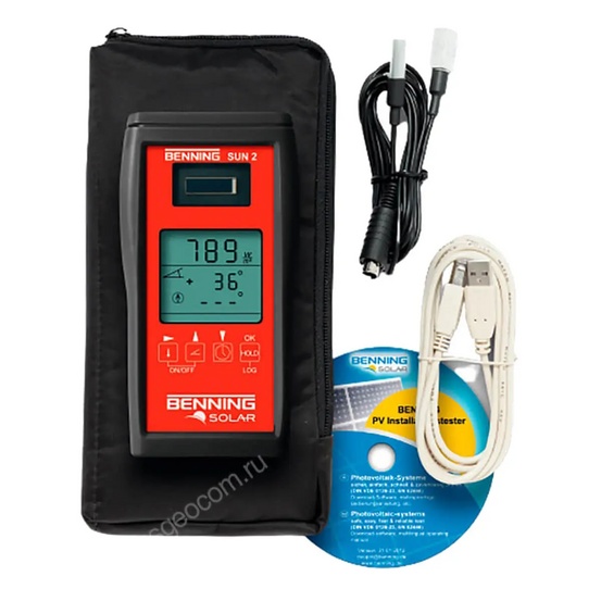 Тестер для измерения уровня инсоляции и температуры BENNING SUN 2