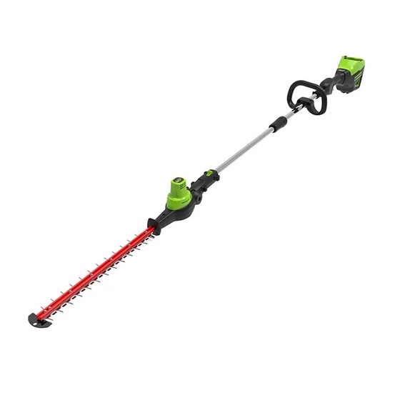 Аккумуляторный кусторез штанговый Greenworks GD60PHT61 бесщеточный 60V (51 см) без АКБ и ЗУ