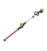 Аккумуляторный кусторез штанговый Greenworks GD60PHT61 бесщеточный 60V (51 см) без АКБ и ЗУ