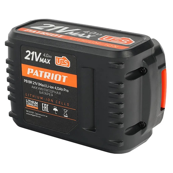 Батарея аккумуляторная Patriot BR 21 V Max Pro UES (21 В, 4 А*ч, Li-ion)