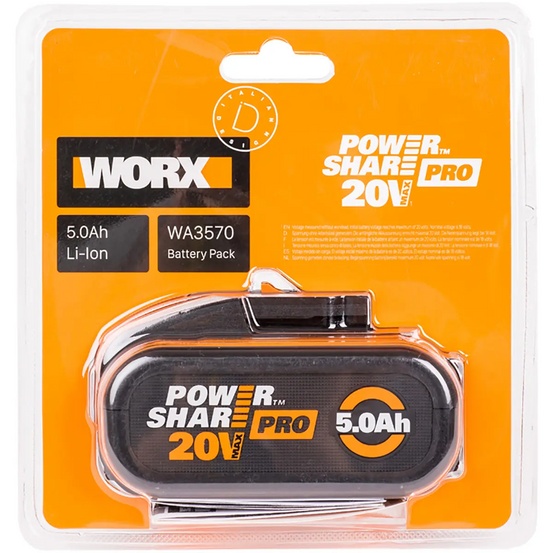 Аккумулятор WORX WA3570 20В 5,0 Ач